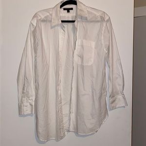 Banana Republic oversize white button up shirt
